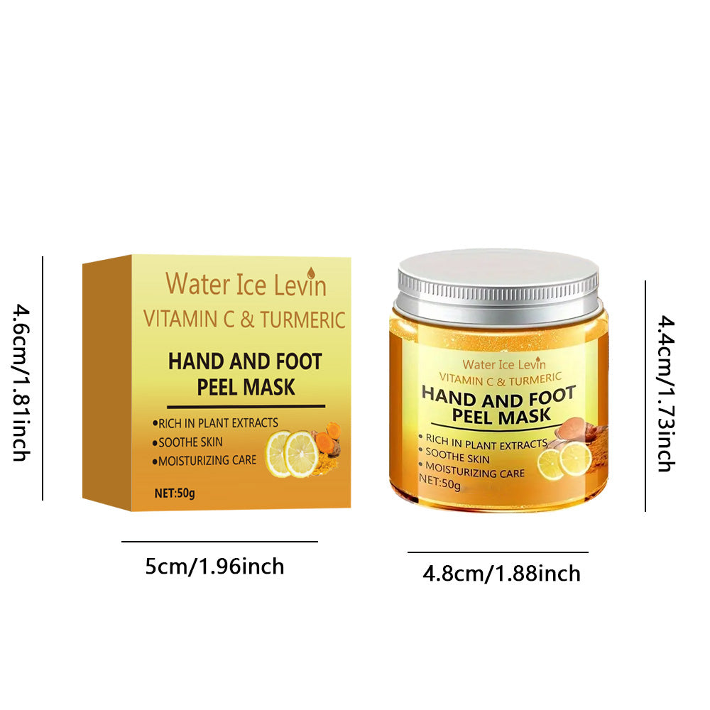 Gently Cleansing Hand Mask, Vitamin C and Turmeric Wax, Illuminating Skin for Hands and Feet