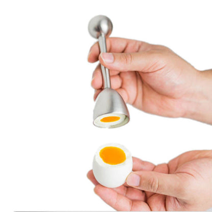 Egg Cutter Accessories Gadget, Stainless Steel Boiled Egg Topper, Shell Opener