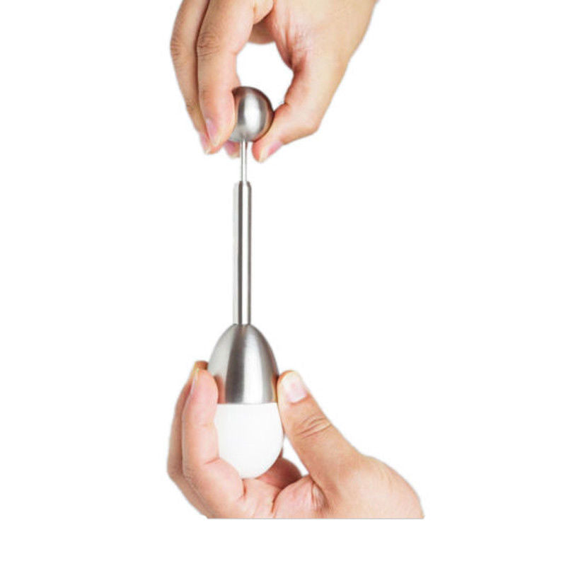 Egg Cutter Accessories Gadget, Stainless Steel Boiled Egg Topper, Shell Opener