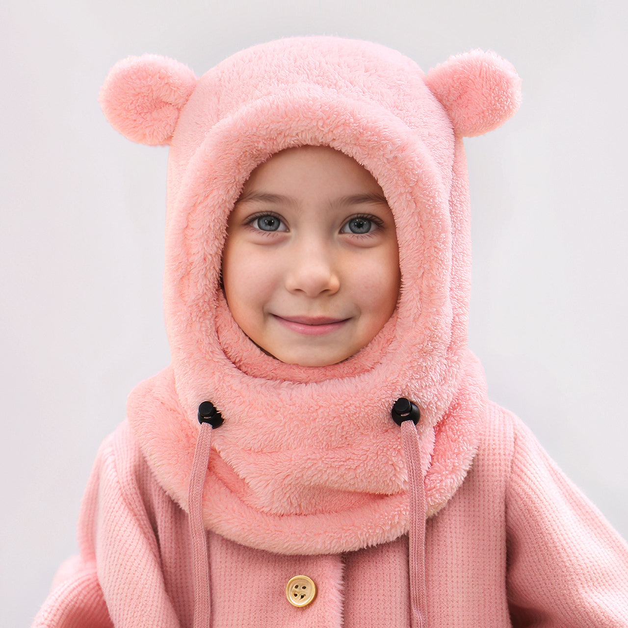 Cold-proof Warm Balaclava Hat for Children, Ski Helmet Cap, Thermal Headgear, One Piece Beanie