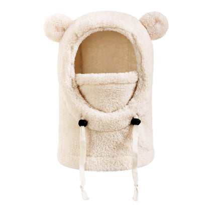 Cold-proof Warm Balaclava Hat for Children, Ski Helmet Cap, Thermal Headgear, One Piece Beanie
