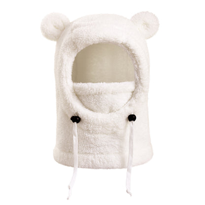 Cold-proof Warm Balaclava Hat for Children, Ski Helmet Cap, Thermal Headgear, One Piece Beanie