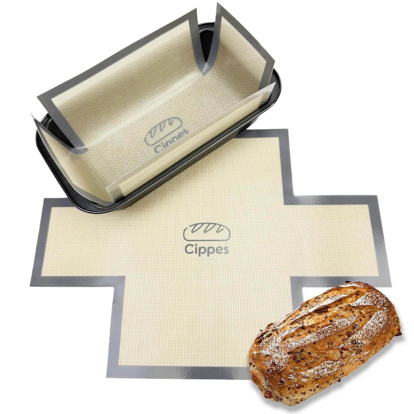 Silicone Bread Loaf Pan Liner  Reusable Nonstick Baking Mat For Loaf Pans 1