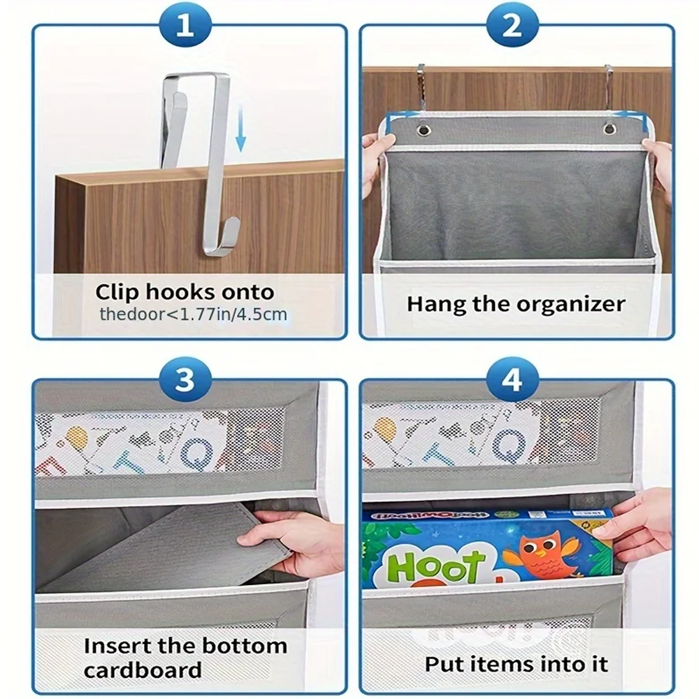Over-The-Door Hanging Organizer, Extra Large Multi-Layer Storage Bag for Toys, Dorm Room Essentials Closet Organization