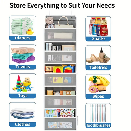 Over-The-Door Hanging Organizer, Extra Large Multi-Layer Storage Bag for Toys, Dorm Room Essentials Closet Organization