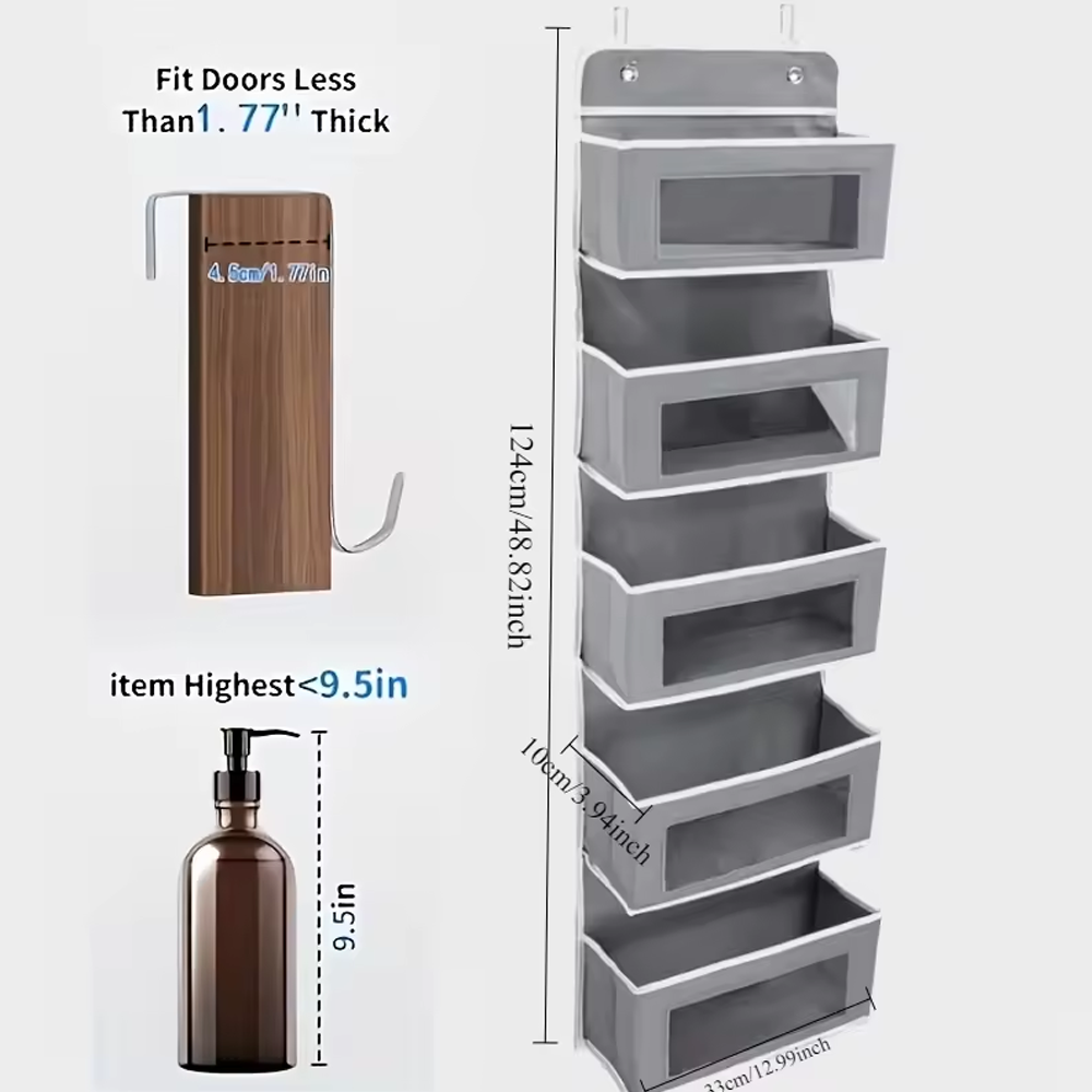 Over-The-Door Hanging Organizer, Extra Large Multi-Layer Storage Bag for Toys, Dorm Room Essentials Closet Organization