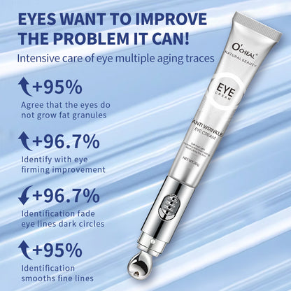 Hyaluronic Acid Firming OCHEAL Electric Massage Eye Cream, Fades Fine Lines, Moisturizing Eye Care Gel