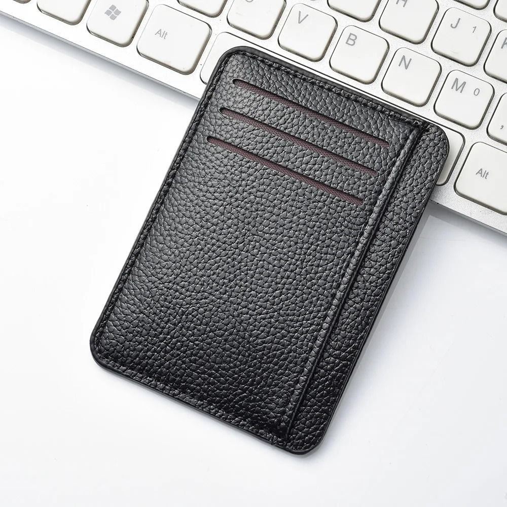 Ultra Thin Soft PU Leather Mini Credit Card Wallet – Slim Pocket Card Holder