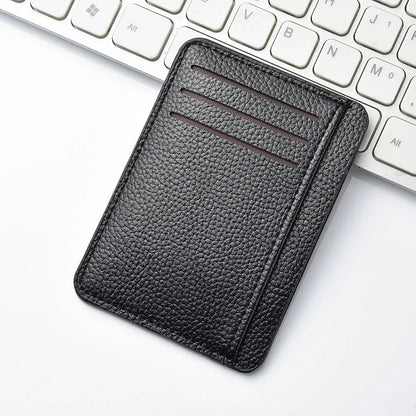 Ultra Thin Soft PU Leather Mini Credit Card Wallet – Slim Pocket Card Holder