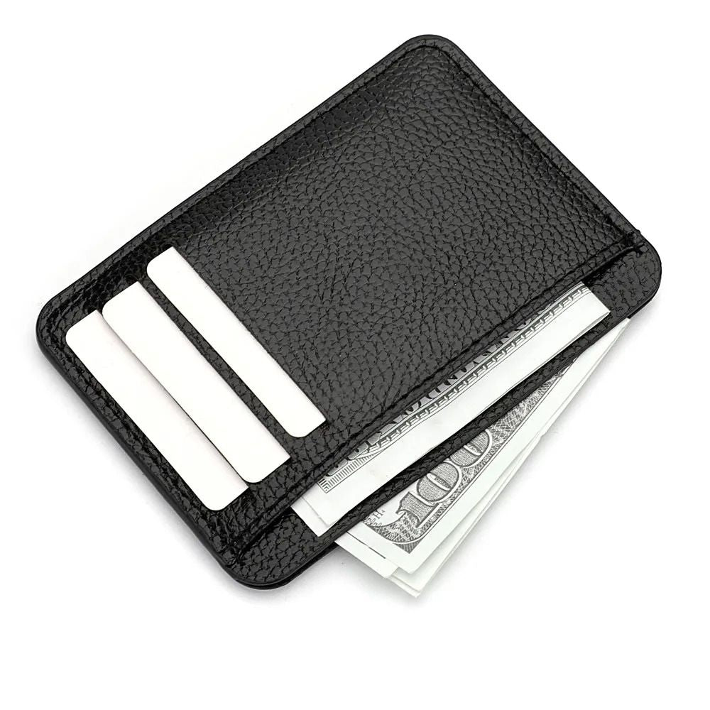 Ultra Thin Soft PU Leather Mini Credit Card Wallet  Slim Pocket Card Holder 1