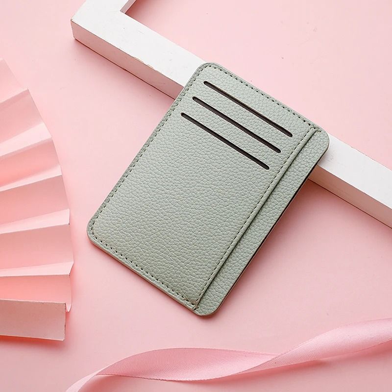 Ultra Thin Soft PU Leather Mini Credit Card Wallet  Slim Pocket Card Holder 6