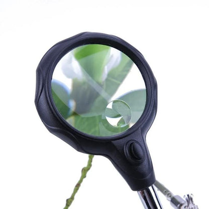 Desktop Magnifier With LED Lights And Adjustable Holder  Third Hand Soldering Tool 2