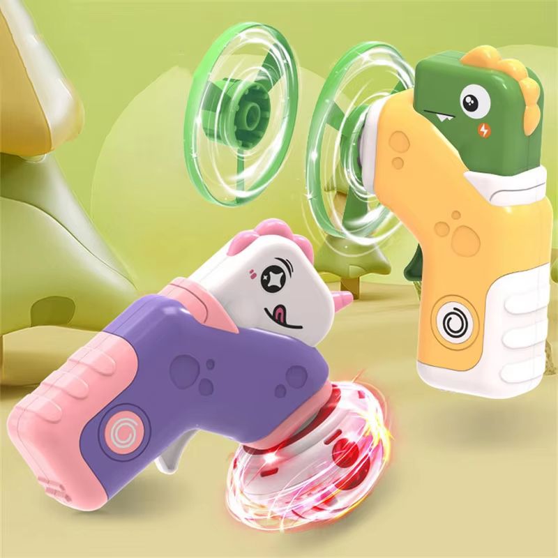 2in1 Flying Disc  Dinosaur Air Rocket Launcher For Kids 1
