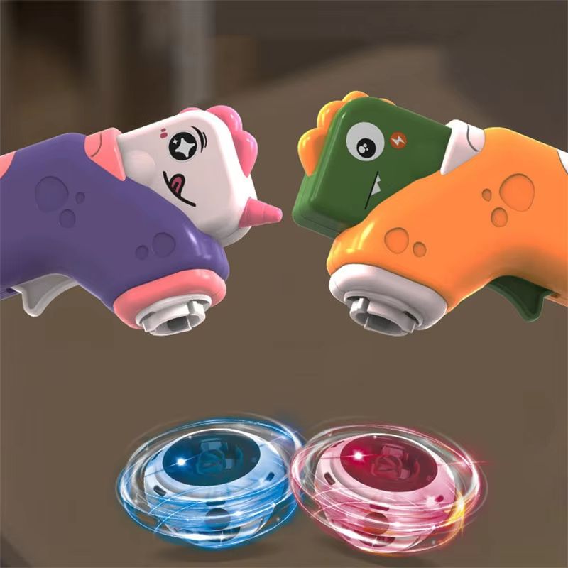 2in1 Flying Disc  Dinosaur Air Rocket Launcher For Kids 2