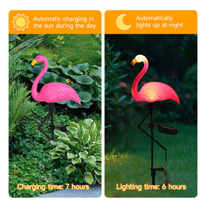 Solar Patio Ground Lantern Waterproof Stake Light Pathway Decor Solar Flamingo Light LED Outdoor 4