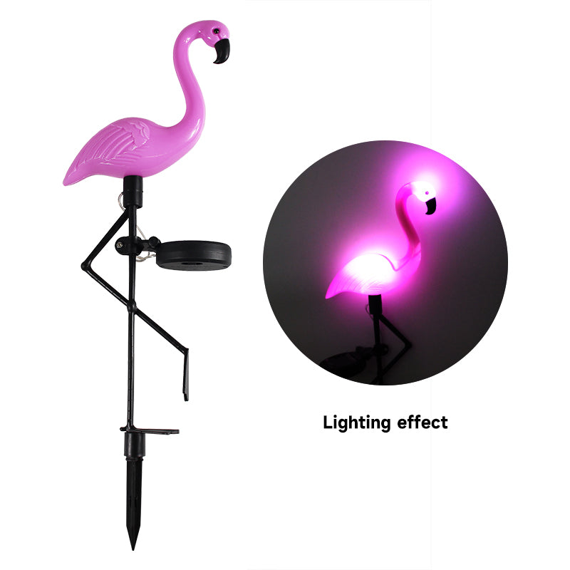 Solar Patio Ground Lantern Waterproof Stake Light Pathway Decor Solar Flamingo Light LED Outdoor 6