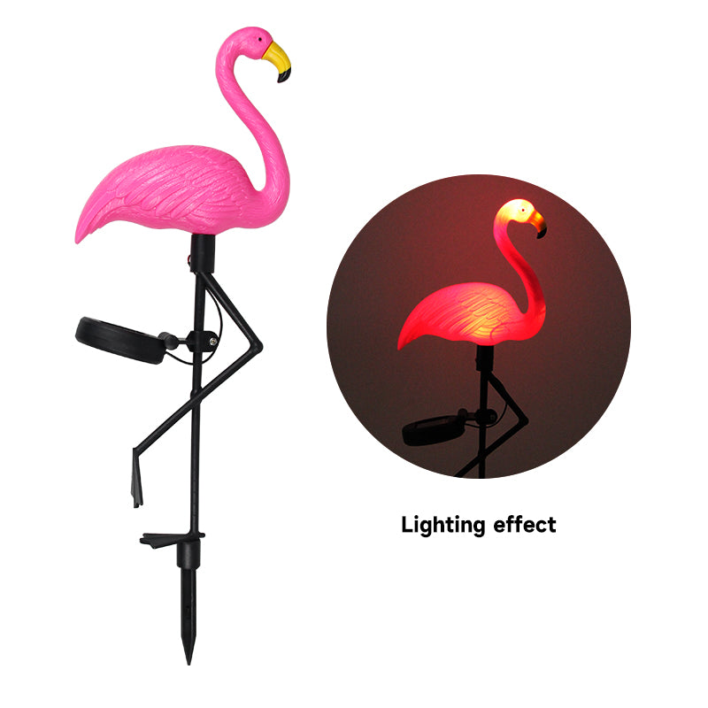 Solar Patio Ground Lantern Waterproof Stake Light Pathway Decor Solar Flamingo Light LED Outdoor 8