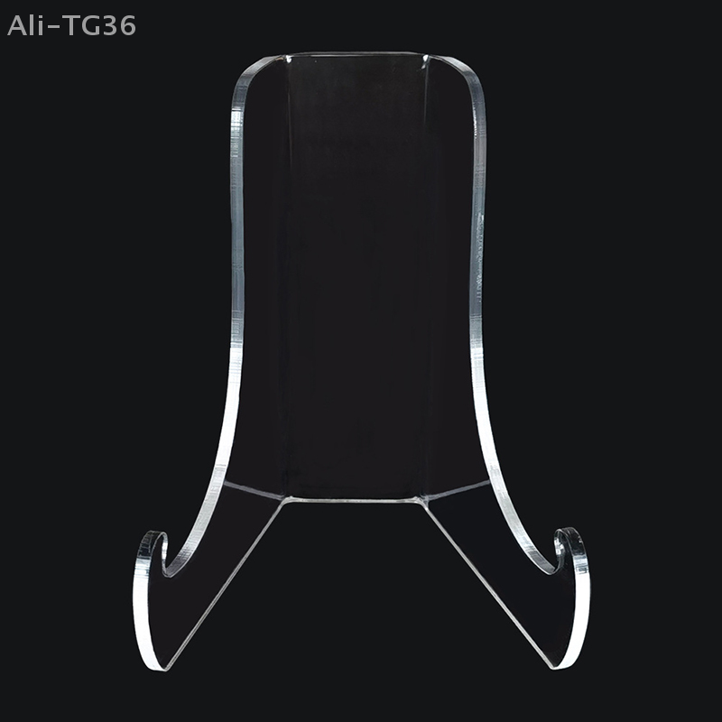 Clear Acrylic Plate Stand Countertop Display Holder Tea Brick Artwork Easel Magazine Collection Rac 1
