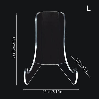 Clear Acrylic Plate Stand Countertop Display Holder Tea Brick Artwork Easel Magazine Collection Rac 8
