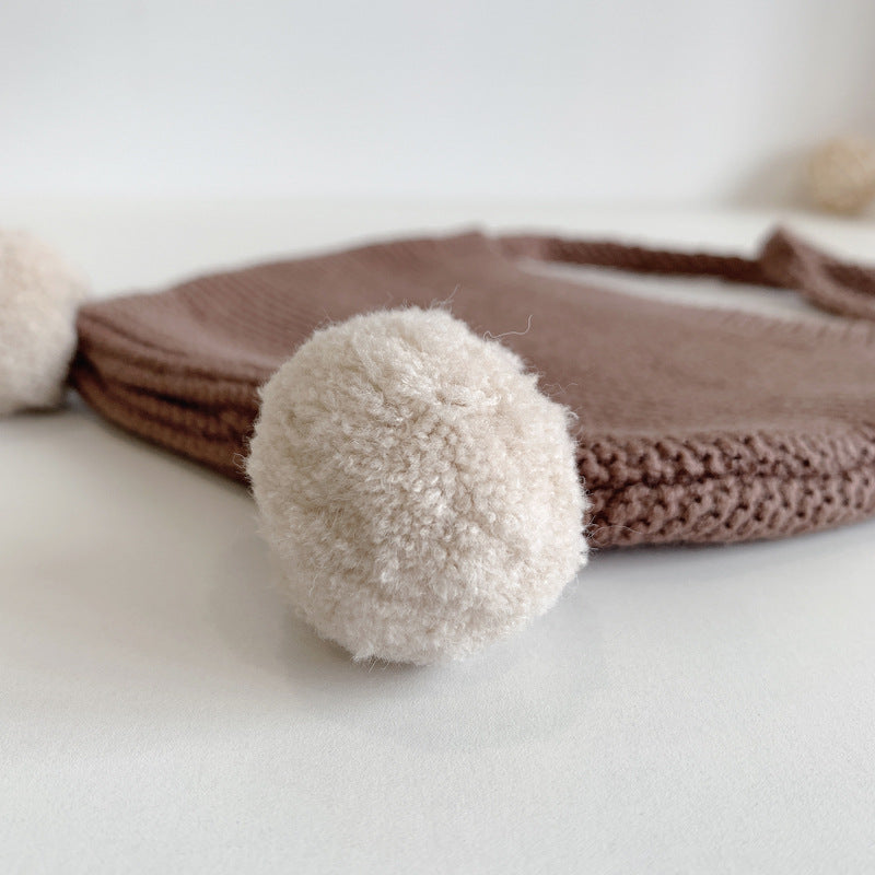 Cute Wool Hat Baby Accessories For Boys Girls Newborn Baby Hat 3
