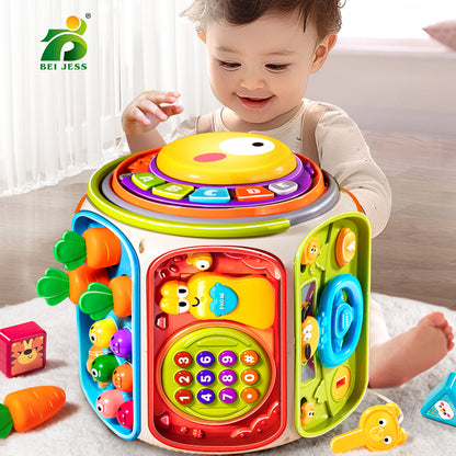 Children's Music Baby Cell Phone Toy, Mobile Speaker with Light, Educational Development Toy for 12 Months Kids Gifts