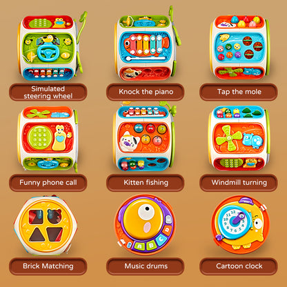 Children's Music Baby Cell Phone Toy, Mobile Speaker with Light, Educational Development Toy for 12 Months Kids Gifts