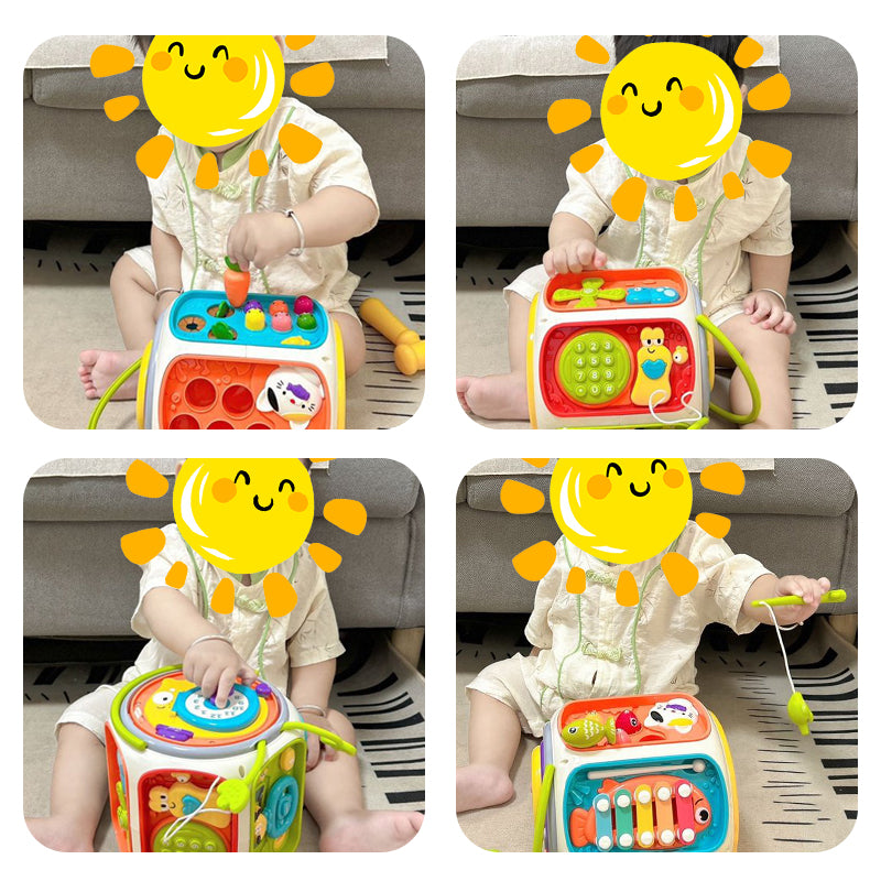 Children's Music Baby Cell Phone Toy, Mobile Speaker with Light, Educational Development Toy for 12 Months Kids Gifts