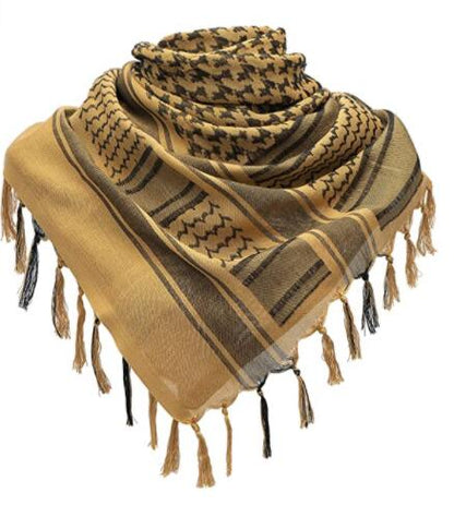 Arab Wrap Tactical Shemagh Hunting Scarf Desert Head Neck With Tassel 1