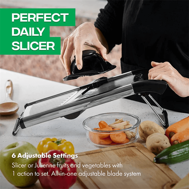 Adjustable Mandoline Stainless Steel Vegetable Slicer Chopper Cutter For Potato Tomato Onion Carrot 5