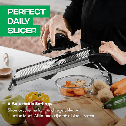 Adjustable Mandoline Stainless Steel Vegetable Slicer Chopper Cutter For Potato Tomato Onion Carrot 5