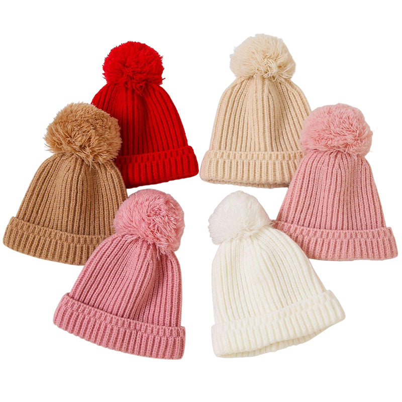 Warm Autumn Winter Baby Hat, Cute Beanie Cap for Newborn Boys Girls