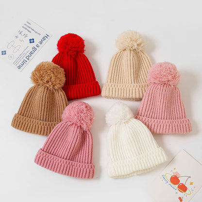Warm Autumn Winter Baby Hat Cute Beanie Cap For Newborn Boys Girls 5