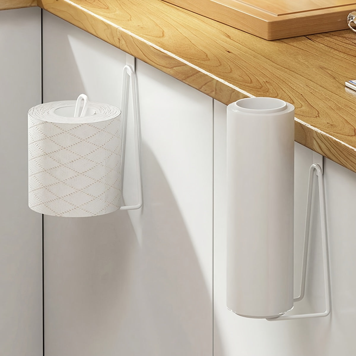 Space Saving Toilet Paper Holder Wall Mount Tissue Roll Hanger With Painted Finish Easy Install No  2