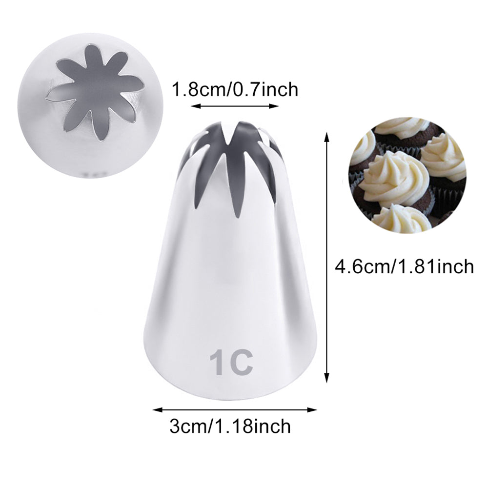 Cake Decorating Tools Stainless Steel Piping Nozzles Cream Nozzles Pastry Accessories 2