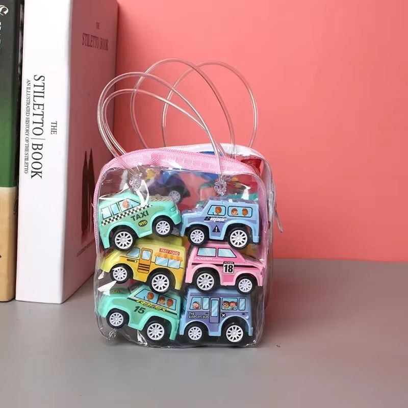Mini Tractor  Fire Truck Pull Back Car Set 7