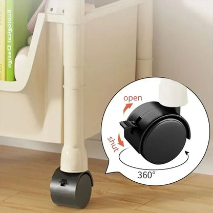 Multi Tier Storage Rack Narrow Corner Kitchen Trolley Organizer Mobile Storage Cart For Home And Of 4