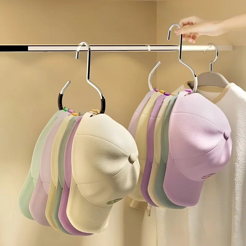 Versatile Round Hook for Hats, Scarves, Bags & Ties, Strong Load-Bearing
