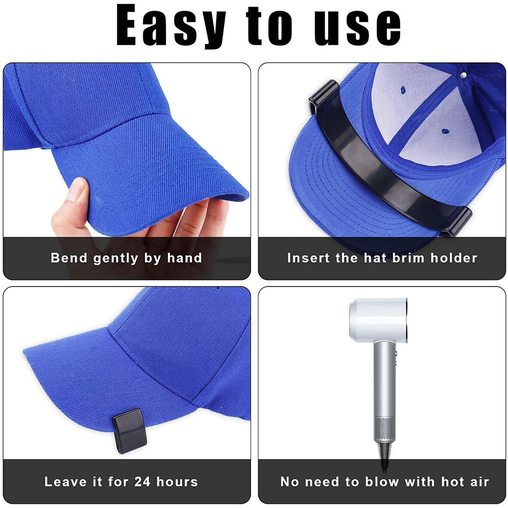 2PC Hat Brim Bender No Steaming Required Curving Tool For Baseball Caps 1
