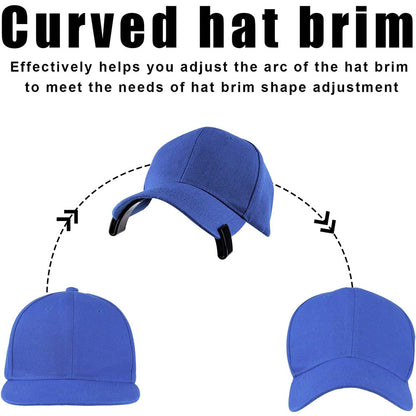 2PC Hat Brim Bender No Steaming Required Curving Tool For Baseball Caps 6