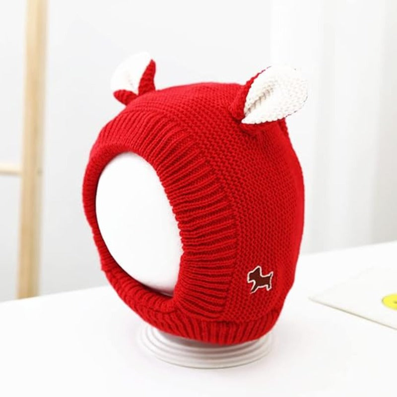 Thick Ear Protection Hat Cute Baby Winter Hat Plush Knitted 6