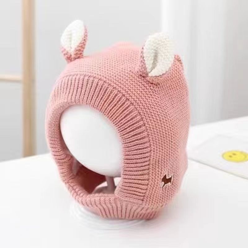 Thick Ear Protection Hat Cute Baby Winter Hat Plush Knitted 9
