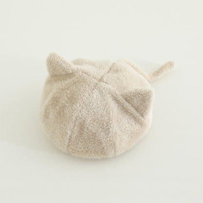 Knitted Beanies For Toddler Children Cute Cartoon Cat Baby Boys Hats 6