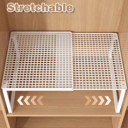 Stackable Shoe Cabinet, Large-capacity Wardrobe Organizer, Scalable Layered Partition Board Shelf