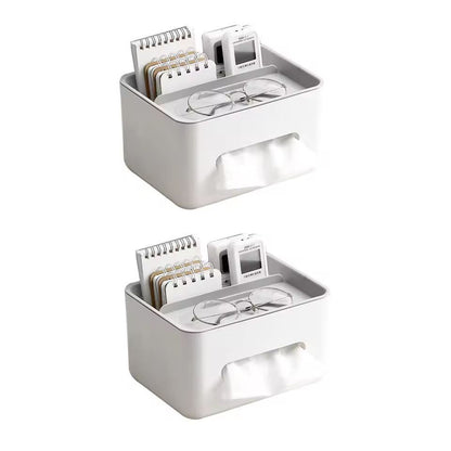 SmartSpace Desktop Organizer  Tissue Holder With Drawer Storage 6