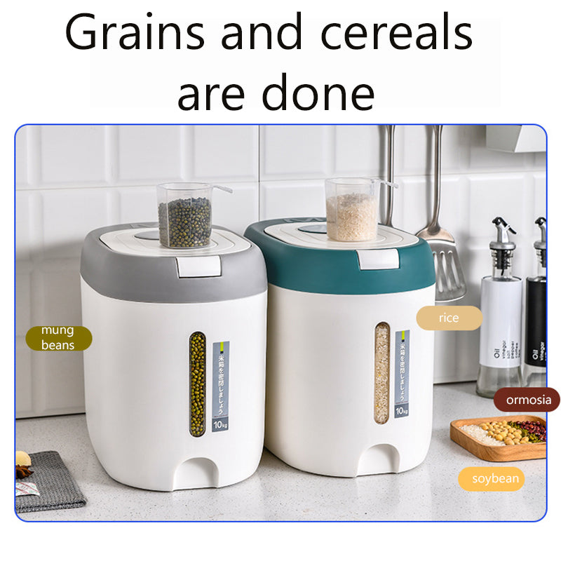 Rice Dispenser Kitchen Organizer Storage Container Cereal Box Home Storage Kitchen Food Storage Con