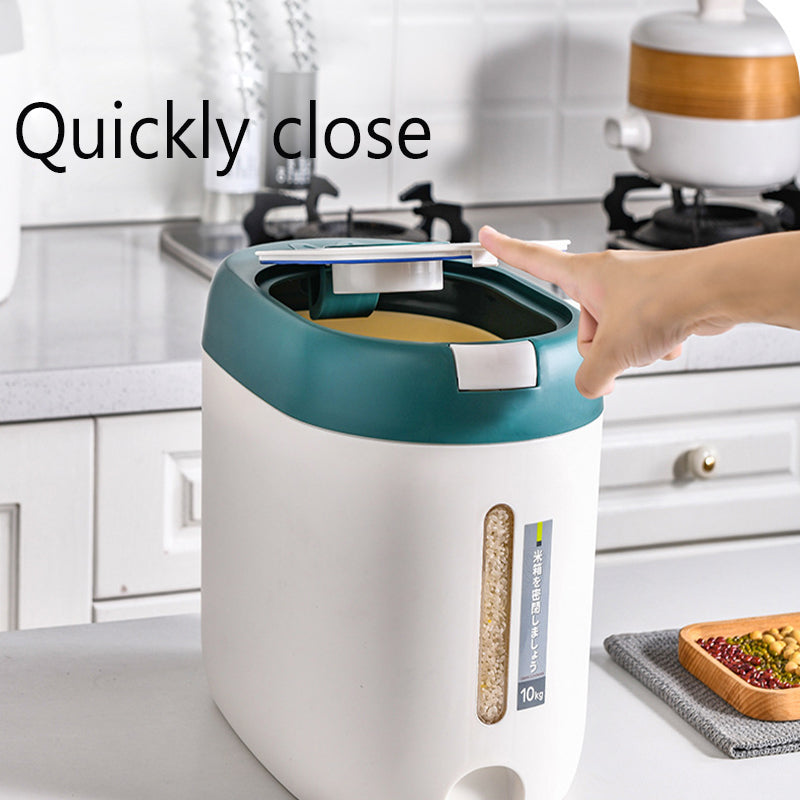 Rice Dispenser Kitchen Organizer Storage Container Cereal Box Home Storage Kitchen Food Storage Con