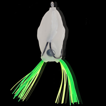 Fishing Lures Treble Hooks Night Light Soft Tube Bait Topwater Ray Frog Lure 2
