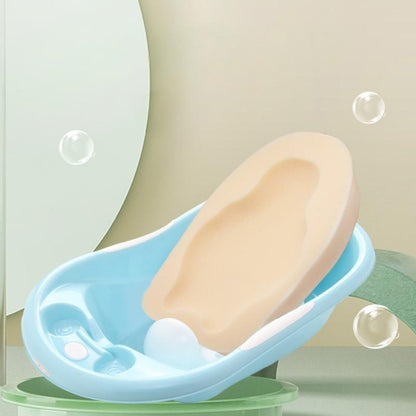 Infants Baby Bathing Cushion, Newborns Bath Mat Fun and Secure Shower Pad, Sponge Mat for Pleasant Bath Hour