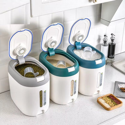 Rice Dispenser Kitchen Organizer, Storage Container, Cereal Box, Home Storage, Kitchen Food Storage Containers