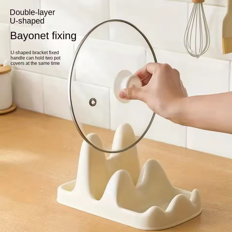 Compact Kitchen Lid  Utensil Organizer Rack 2